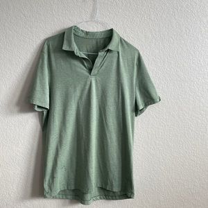 Green Lululemon polo shirt